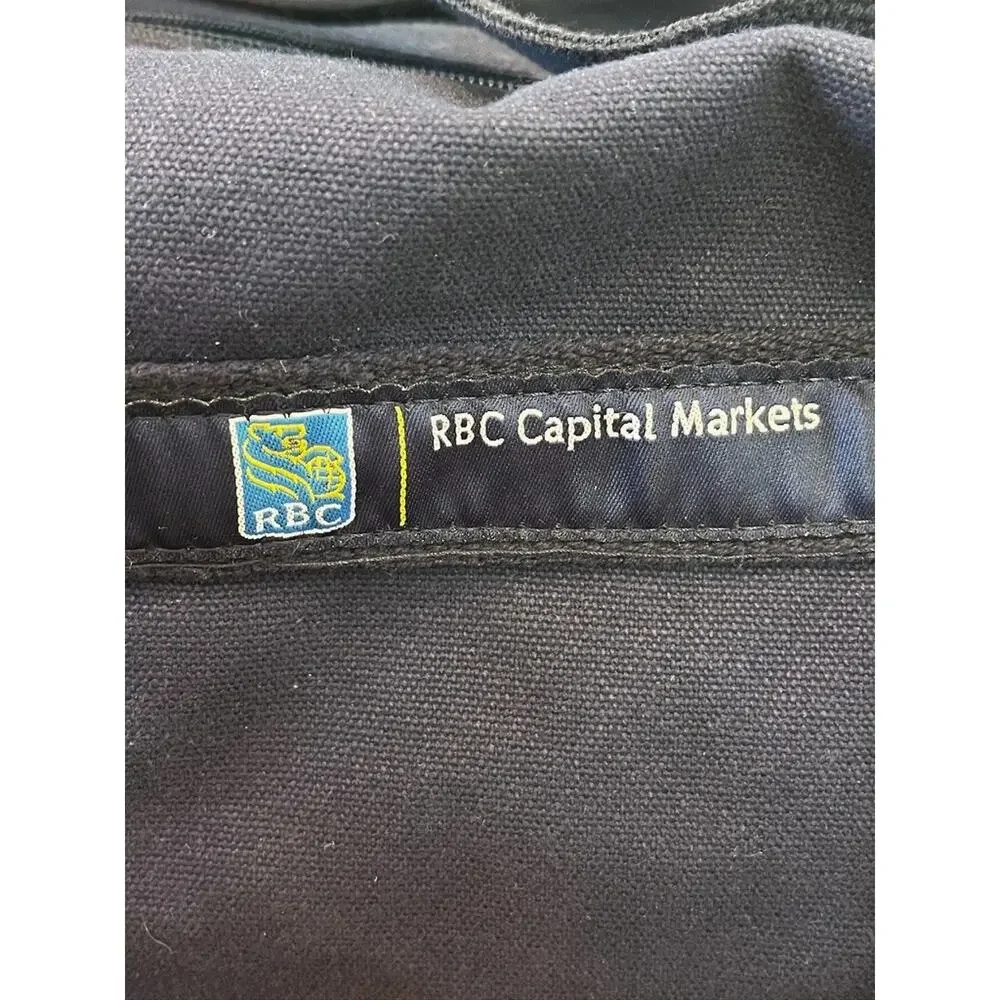 RBC Capital Markets Duffle Bag Navy Canvas Scarborough & Tweed Made USA Banker